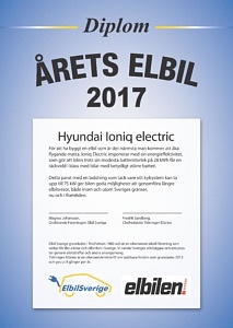 Hyundai Ioniq är Årets Elbil 2017