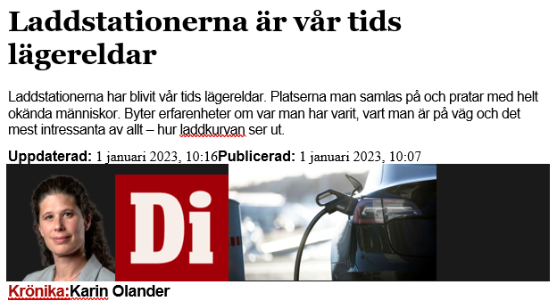 Laddstationerna är vår tids lägereldar