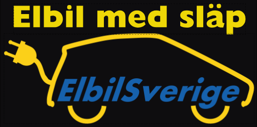 Elbil med släp – dekal för din elbil