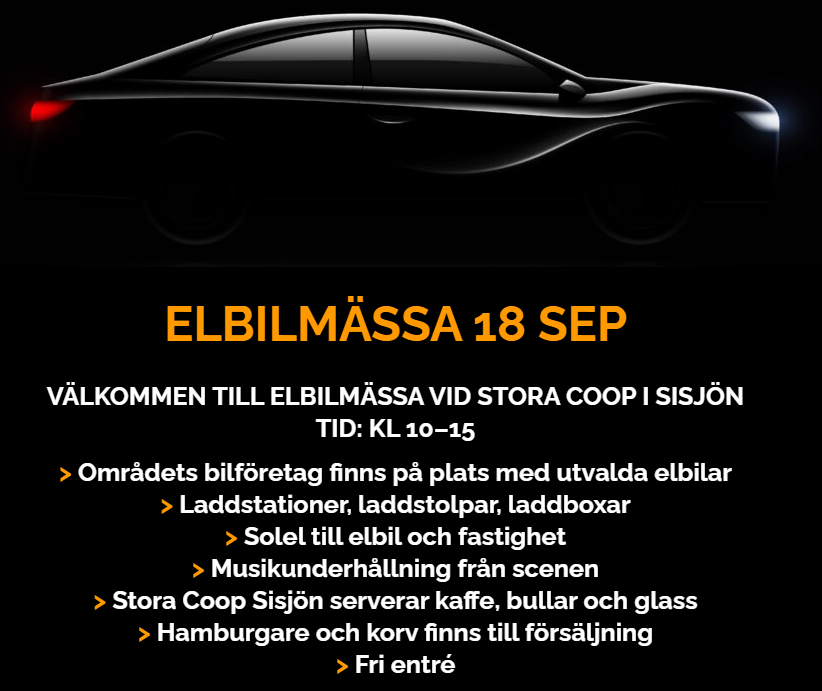 Elbilsmässa 18 sept – välkommen att prata elbil!