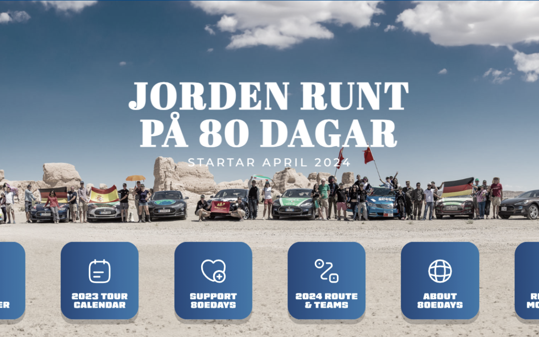 Jorden runt på 80 dagar – med elbilar