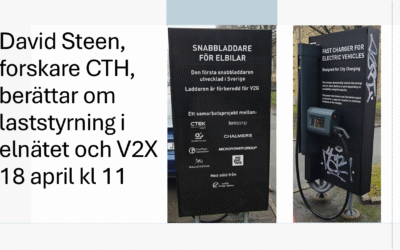 I samband med årsmöte berättar forskare vid CTH om elbilens roll i elnätet och Årets Laddplats delades ut